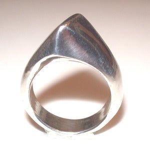 Image of Solid Sterling Silver Angle Ring
