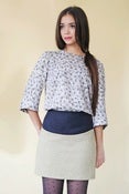 Image of <FONT COLOR="#DF3A01">falda lanita bicolor </FON>