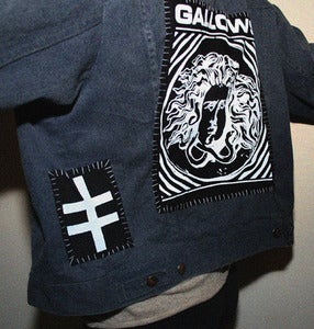 Image of SICK X GALLOWS 'CULT' denim jacket EXTRA SMALL