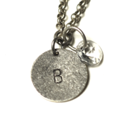 Image of april initial necklace - silver