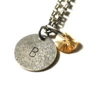 Image of november initial necklace - silver