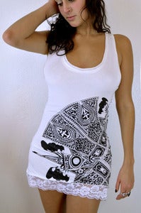 Image of Lace Scarab Camisole- White