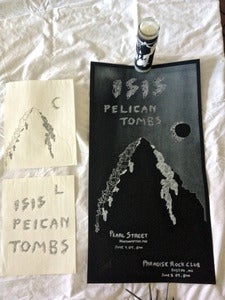Image of ISIS / PELICAN / TOMBS original artwork + silkscreened poster