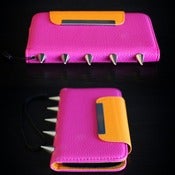 Image of Iphone 5 Hot Pink Palm Wallet (FREE SHIPPING)