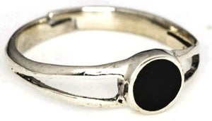 Image of CIRCLE BLACK - White Bronze