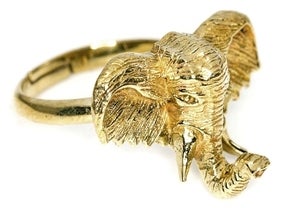Image of ELEPHANT HEAD - Brass