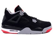 Image of Nike Air Jordan 4 Black/Red 