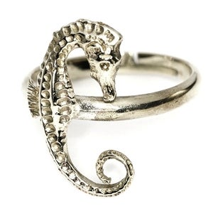 Image of SEA HORSE - White Bronze