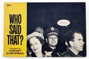 Image of Who Said That? by Harvey Kurtzman