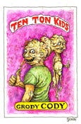 Image of 'Grody Cody-Garbage Pail Kid' original art