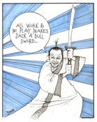 Image of 'Samurai Jack Nicholson' original art