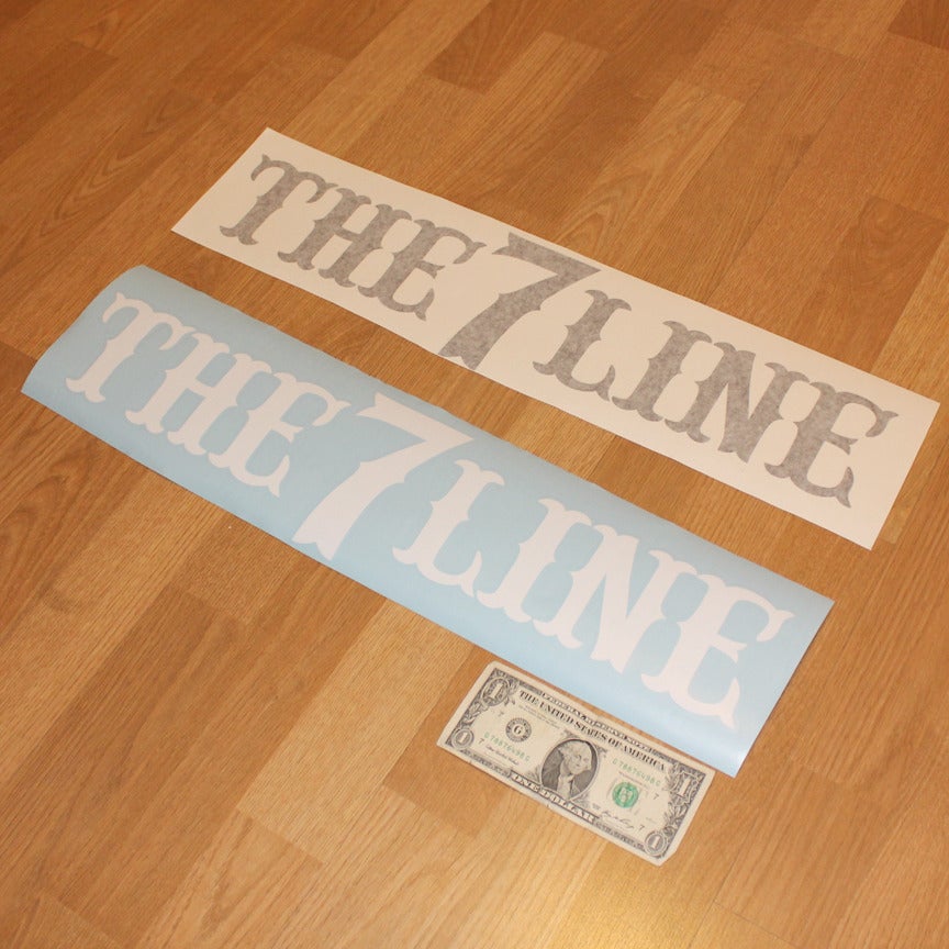 Image of The 7 Line window decal