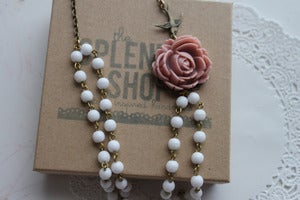 Image of Vintage Rose Bloom Necklace