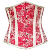 Image of Red and White Brocade