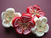 Image of Japanese Blossom Kanzashi Barette