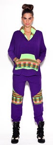 Image of Comfy Inca Pants-Purple