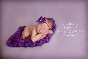 Image of Plum Big Bump Blanket *Devoted Knits Original*