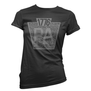 Image of Women's Keystone Tee (Black/Grey)