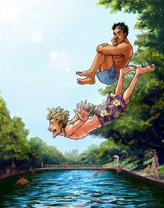 Image of "Barton Springs Eternal" print