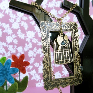 Image of 'How much is that birdie in the window?' necklace
