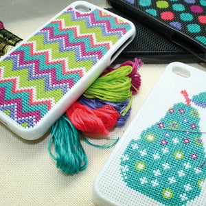 Image of iPhone Cover Cross Stitch Kit