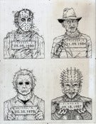 Image of 'Monster MugShots' series one original illustration