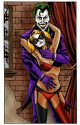 Image of THE JOKER AND HARLEY QUINN - COLORED VERSION