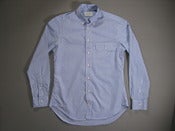 Image of Buckshot Sonny's Blue Striped Pinpoint Vacation Shirt
