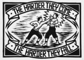 Image of 'The Harder They Come' Lino Print
