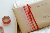 Image of Set de 2 washi tape "corazones y vichy"