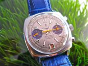 Image of VINTAGE CAUNY CHRONO STEEL - SOLD!