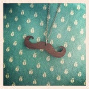 Image of Mustache Love - Wood Necklace