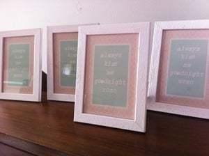 Image of SALE!! Always Kiss Me Goodnight Girls Print Poster Wall Art