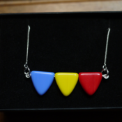 Image of Czech Glass Flag Necklace