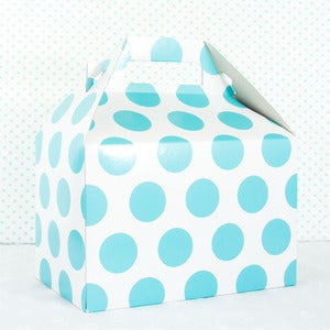 Image of Sky Blue Dot Gable Box