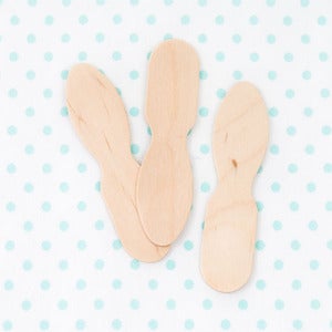 Image of 12 Wooden Tester Spoons