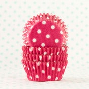 Image of Pink Dot Mini Cupcake Liner