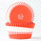 Image of Red Swirl Cupcake Liner