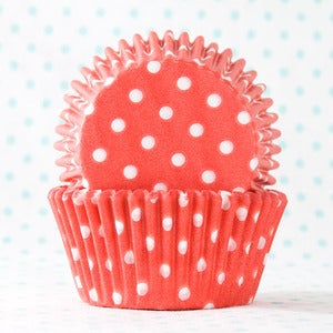 Image of Red Dot Cupcake Liner