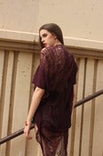 Image of BURGUNDY Shredded Tee