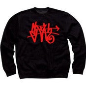 Image of RED SLOTH Tag Black Crew Neck Pullover Sweater