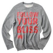 Image of Red Follow Your Bliss Crew Neck Sweater
