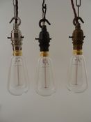 Image of metal | lightbulb holder | BC | standard bayonet | switch | hook