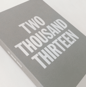 Image of Diary Basic 2013 GREY-WHITE print