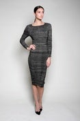 Image of Metallic Knit Dress