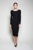 Image of Long-Sleeve Knit Dress