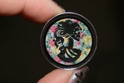 Image of Floral Lady Skull Silhouette Plugs