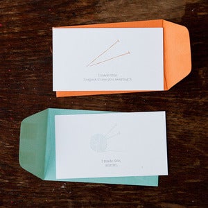 Image of “I made this” enclosure cards