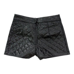 Image of Wren. - Heritage Quilted Shorts in Black
