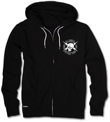 Image of "SKULLY CREW" Zip Hood | Black